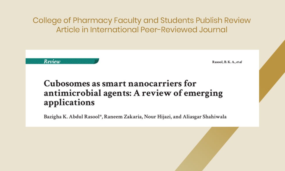 College of Pharmacy Faculty and Students Publish Review Article in International Peer-Reviewed Journal